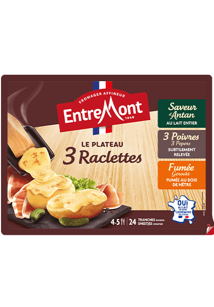 Le plateau 3 raclettes