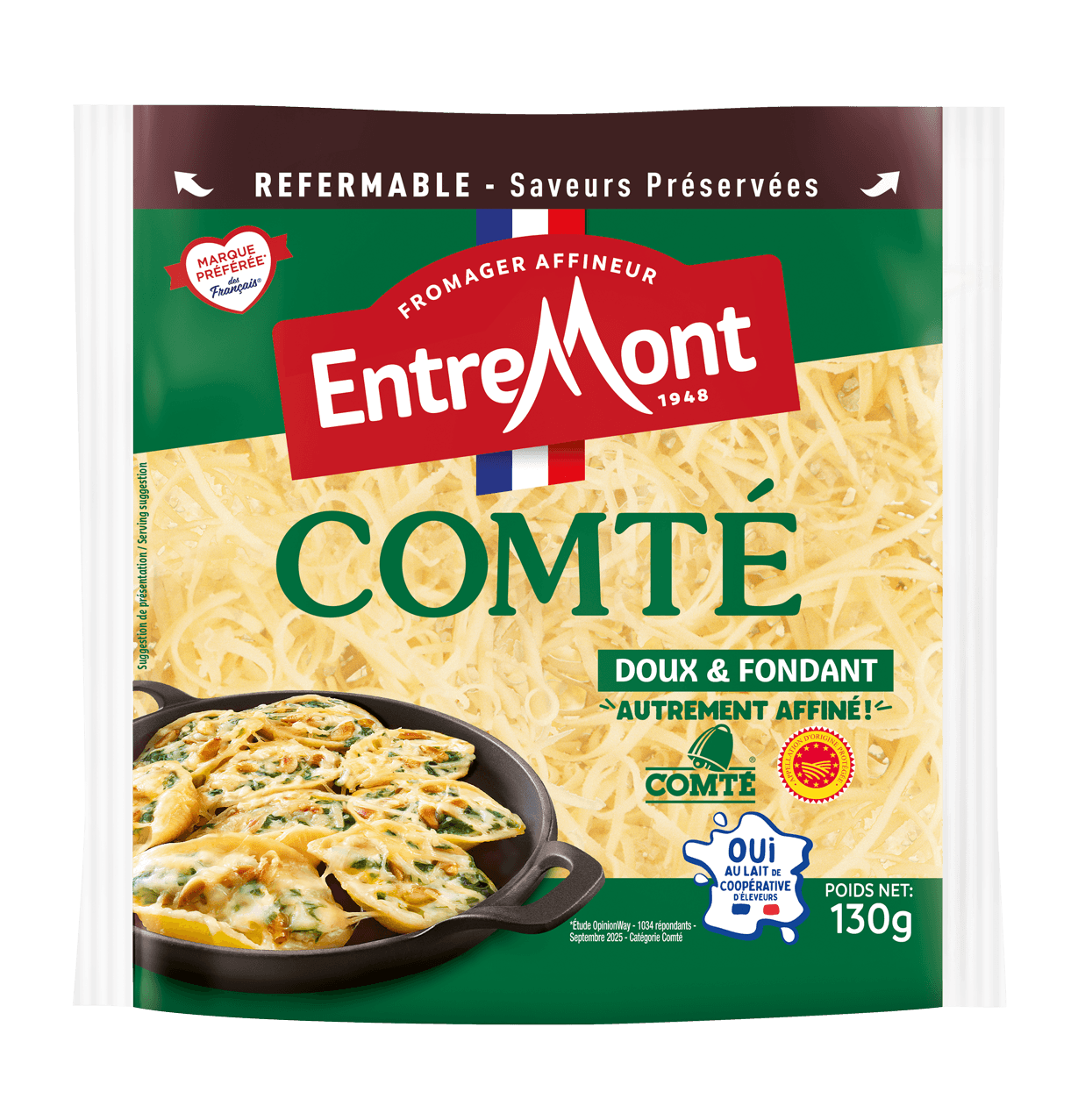 comté râpé entremont