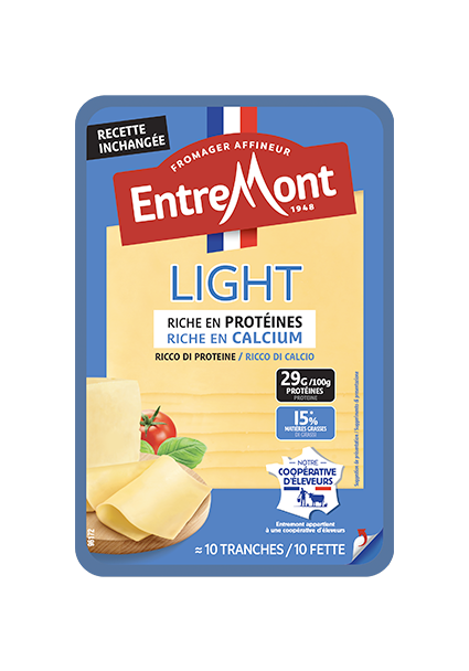 Les Tranches de fromage Light Entremont