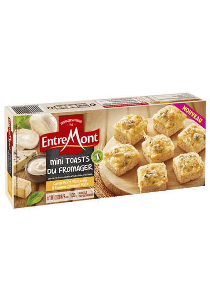 Mini toasts fromagers
