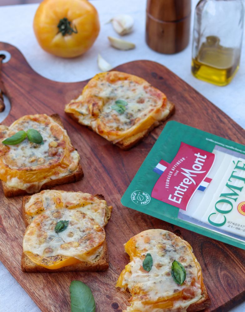 Tartines express : tomates et Comté en tranche Entremont !