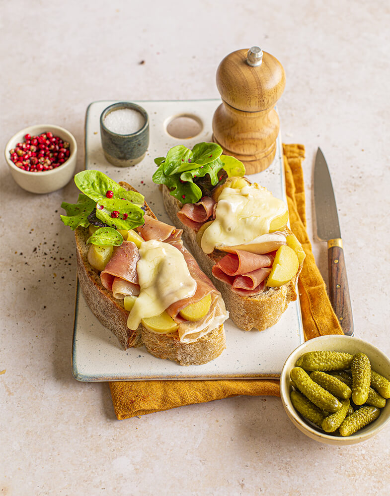 Tartines à la raclette Entremont