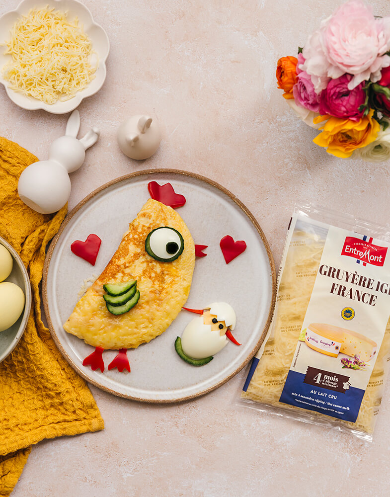 Omelette Poule au Gruyère Râpé IGP Entremont
