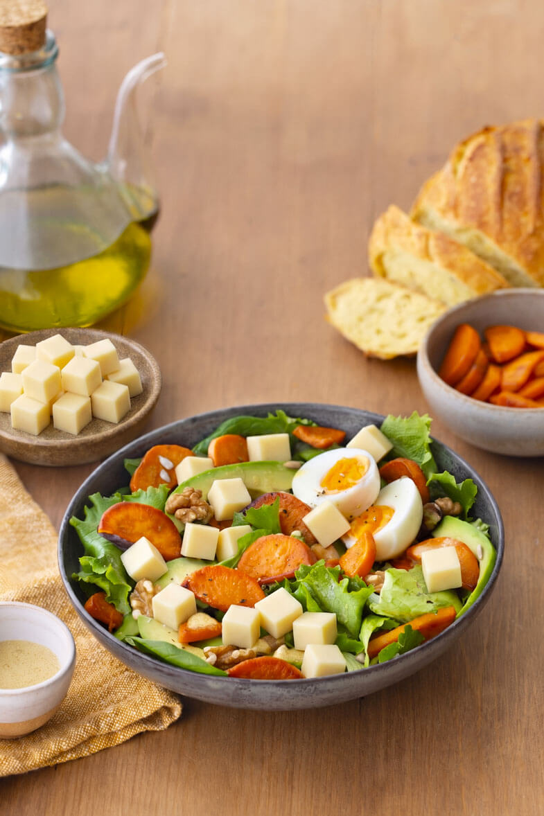 Recette Salade Patates Douces et Comté