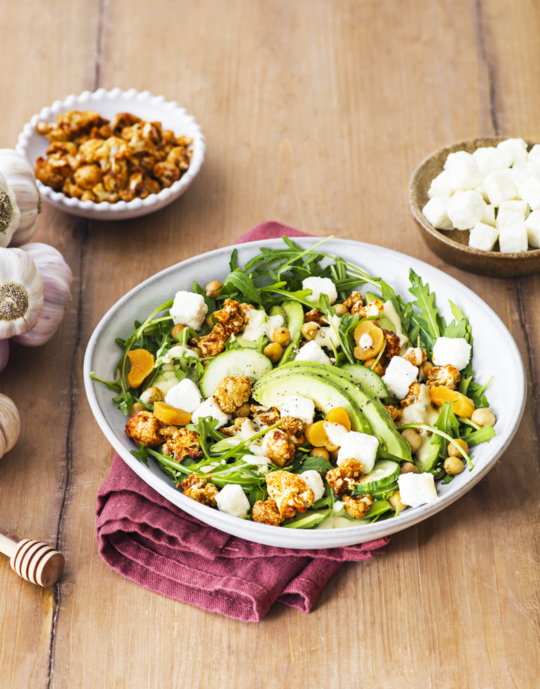 Salade de Chou Fleur et cubes de brebis Entremont