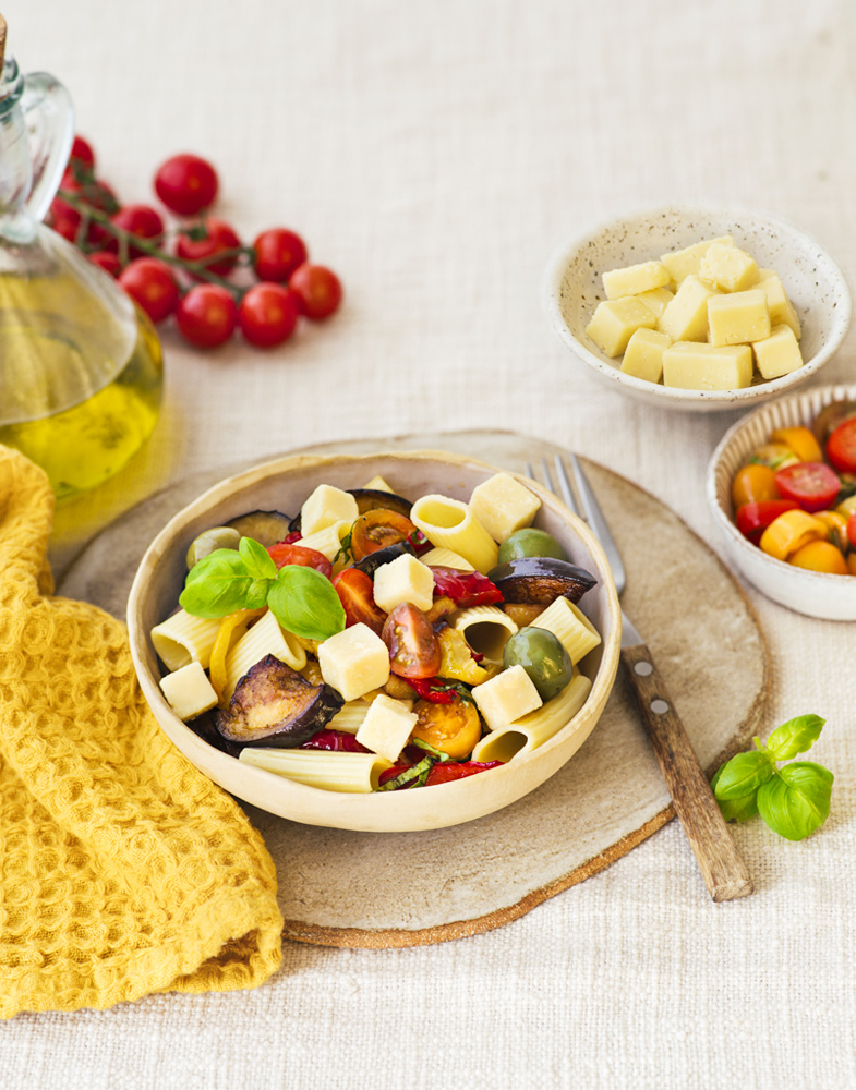 Salade de pâtes cubes de Cantal Entremont