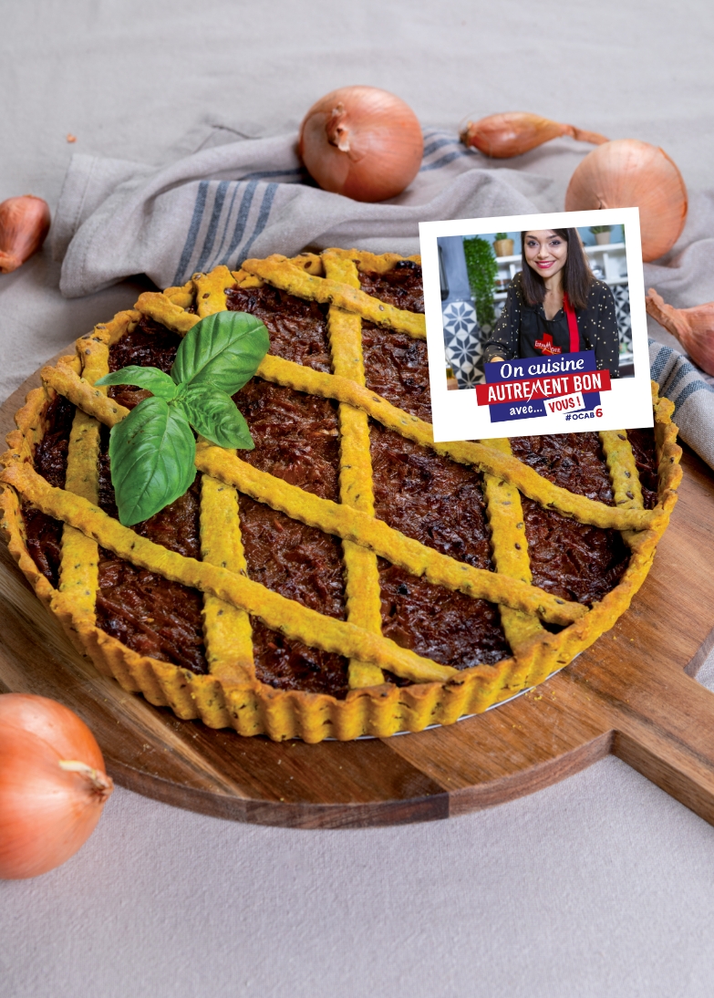 tarte à l'oignon gratinée
