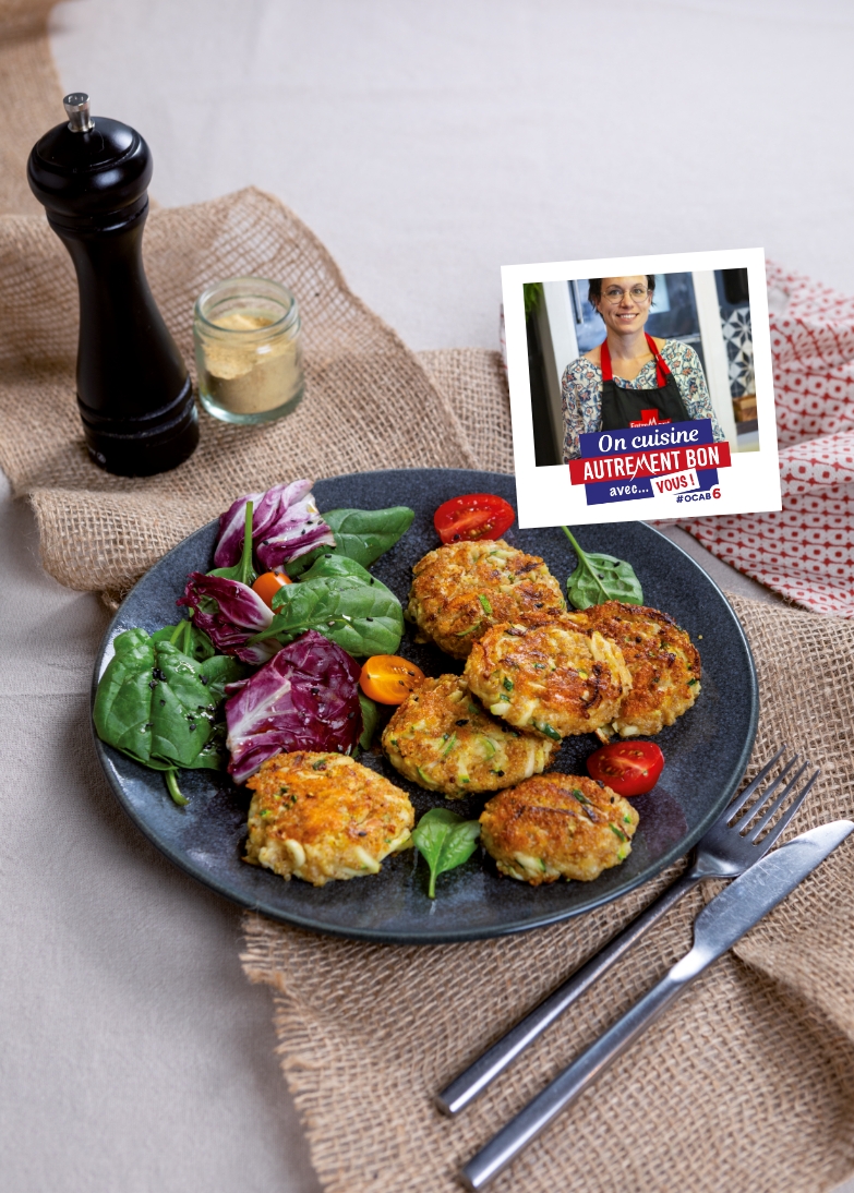 galettes courgettes quinoa emmental