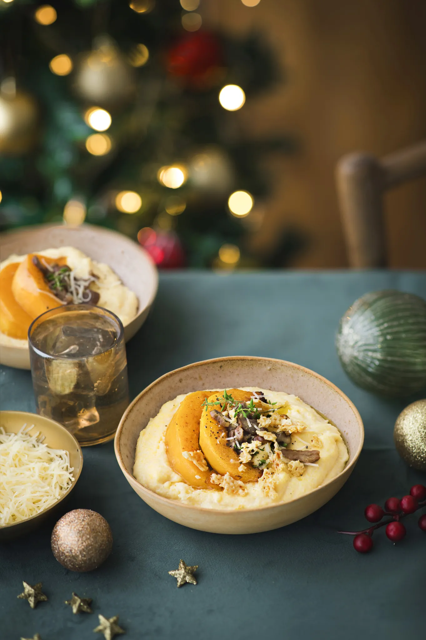 Polenta au Gruyère IGP France râpé Entremont et potimarron