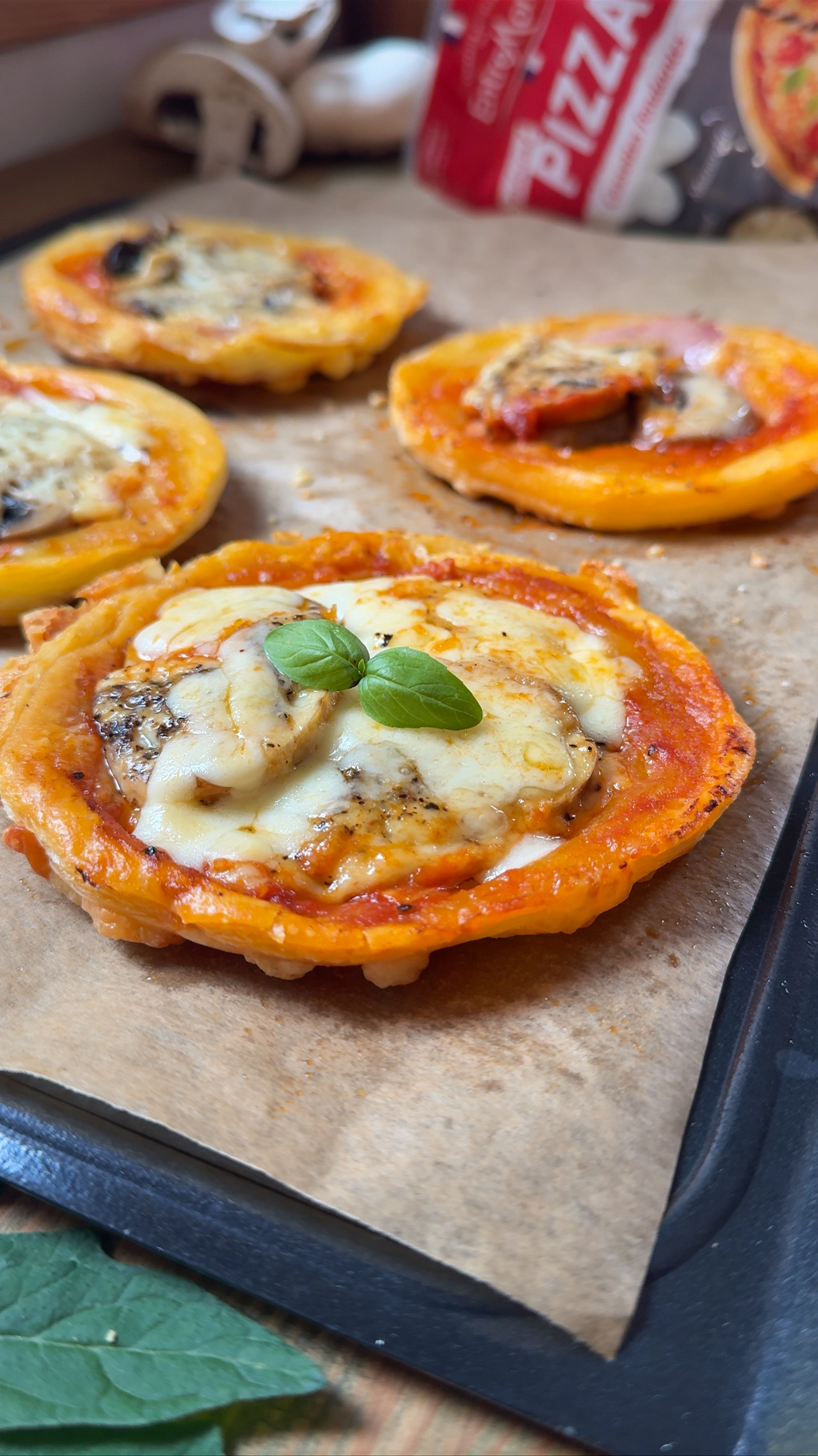 Mini tatins façon pizza