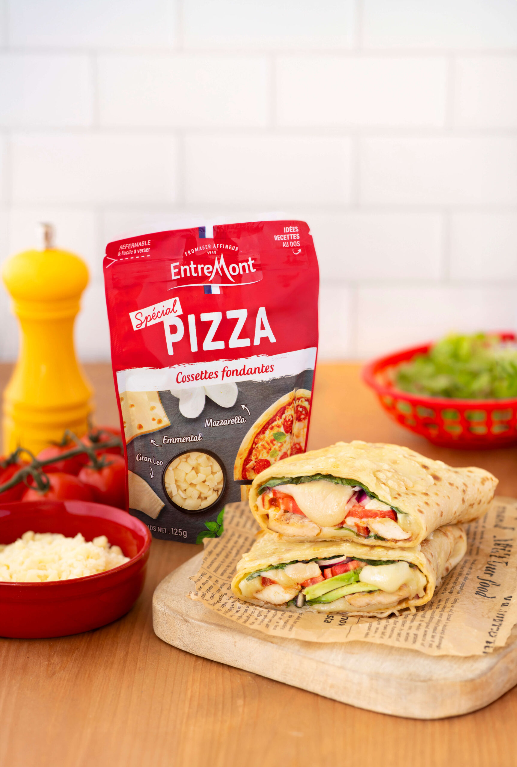 crêpes façon tacos au spécial pizza entremont