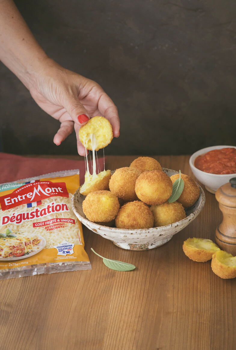 Arancini au Dégustation râpé Entremont