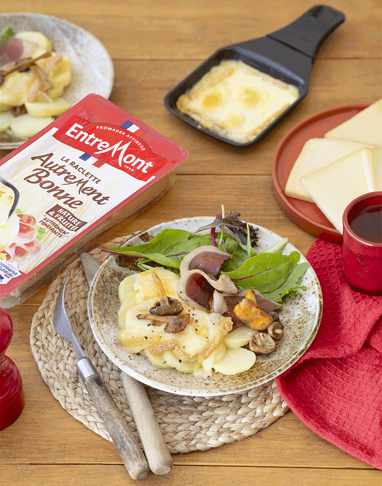 Raclette Autrement Bonne, magret et champignons