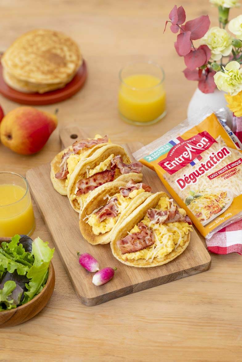 Pancakes salés au râpé Dégustation Entremont