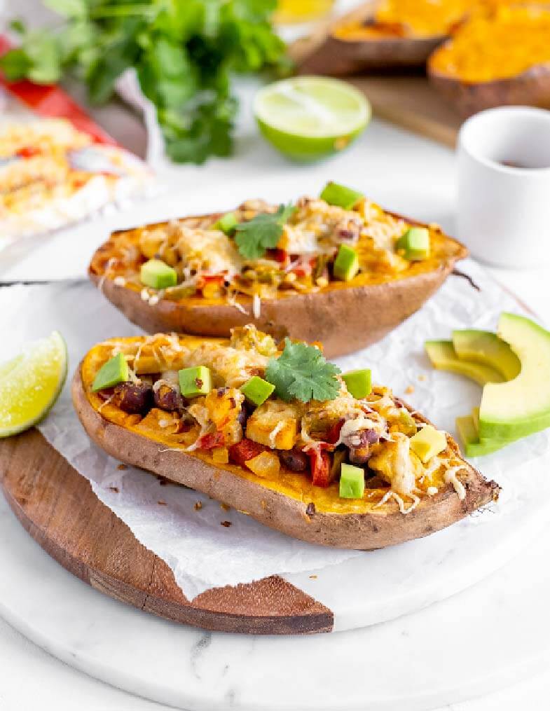 Recette de patates douces façon mexicaine gratinées à l'emmental