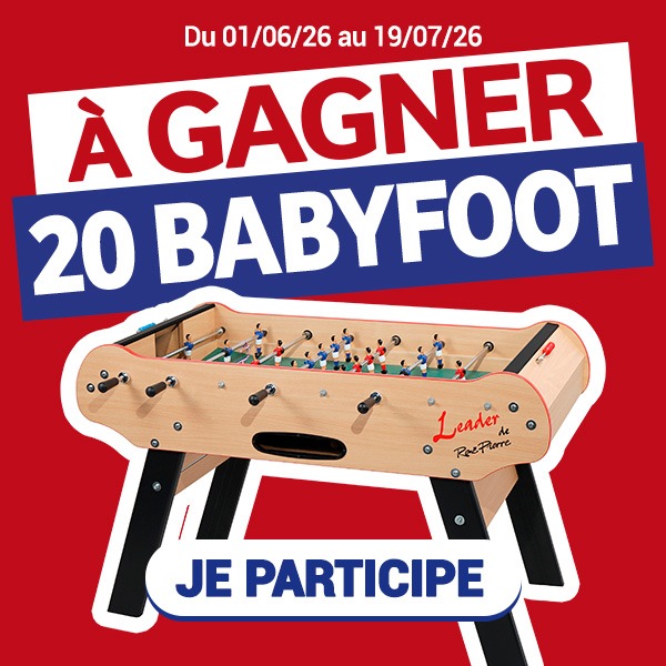 tentez de gagner l'un des 20 babyfoot mis en jeu